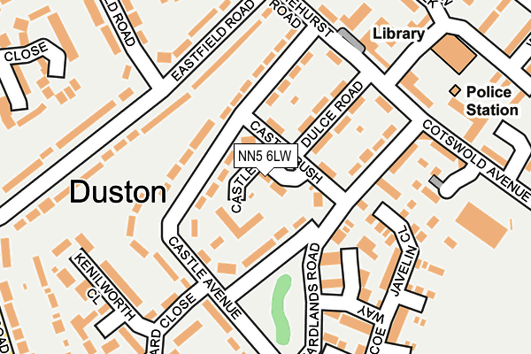 NN5 6LW map - OS OpenMap – Local (Ordnance Survey)