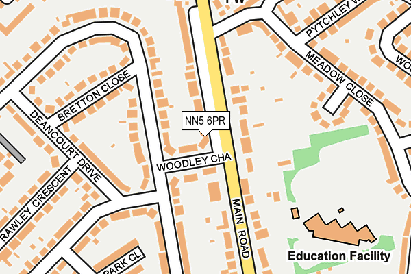 NN5 6PR map - OS OpenMap – Local (Ordnance Survey) NN5 6PR map - OS OpenMap – Local (Ordnance Survey)
