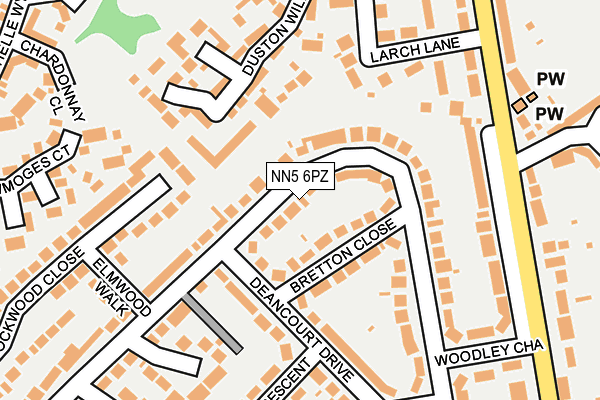 NN5 6PZ map - OS OpenMap – Local (Ordnance Survey) NN5 6PZ map - OS OpenMap – Local (Ordnance Survey)