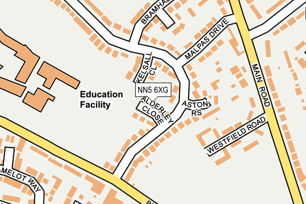 NN5 6XG map - OS OpenMap – Local (Ordnance Survey) NN5 6XG map - OS OpenMap – Local (Ordnance Survey)