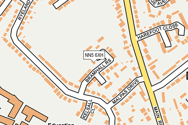 NN5 6XH map - OS OpenMap – Local (Ordnance Survey) NN5 6XH map - OS OpenMap – Local (Ordnance Survey)
