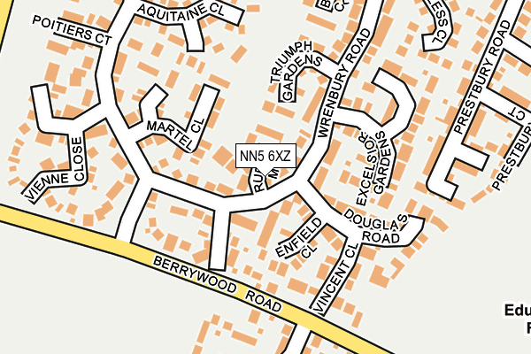 NN5 6XZ map - OS OpenMap – Local (Ordnance Survey) NN5 6XZ map - OS OpenMap – Local (Ordnance Survey)