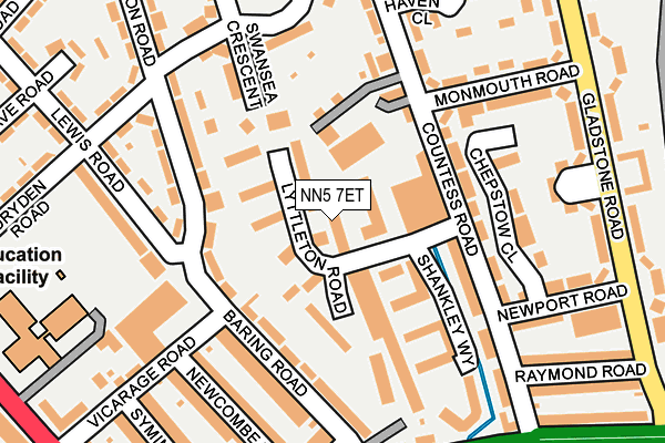 NN5 7ET map - OS OpenMap – Local (Ordnance Survey) NN5 7ET map - OS OpenMap – Local (Ordnance Survey)