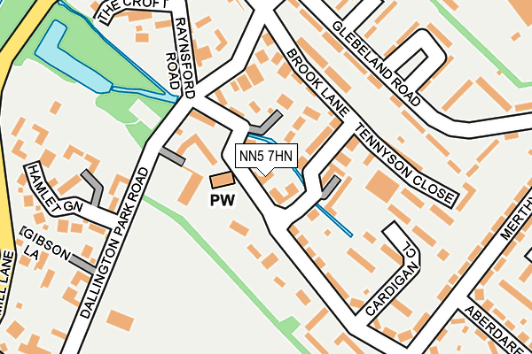 NN5 7HN map - OS OpenMap – Local (Ordnance Survey) NN5 7HN map - OS OpenMap – Local (Ordnance Survey)