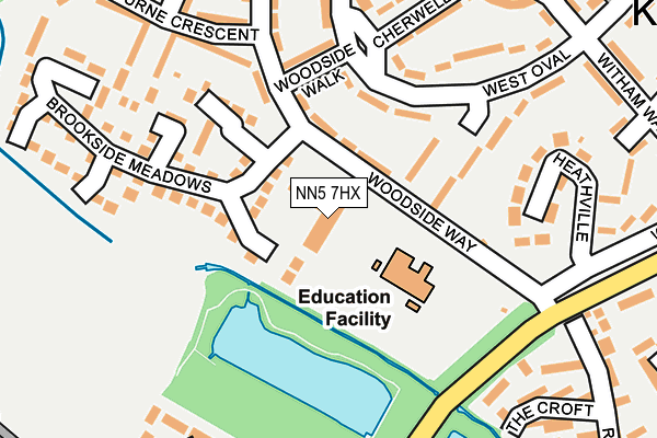 NN5 7HX map - OS OpenMap – Local (Ordnance Survey) NN5 7HX map - OS OpenMap – Local (Ordnance Survey)