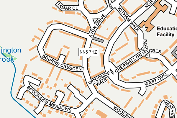 NN5 7HZ map - OS OpenMap – Local (Ordnance Survey) NN5 7HZ map - OS OpenMap – Local (Ordnance Survey)