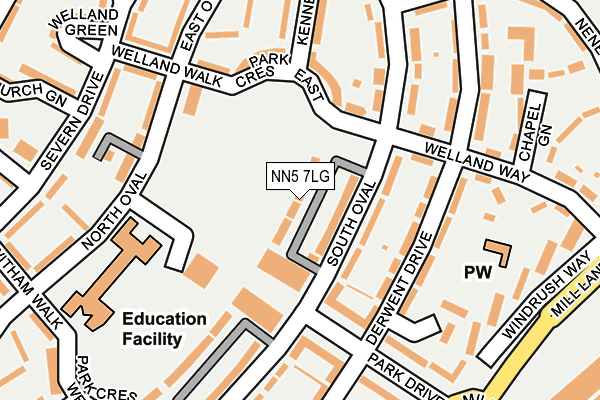 NN5 7LG map - OS OpenMap – Local (Ordnance Survey) NN5 7LG map - OS OpenMap – Local (Ordnance Survey)