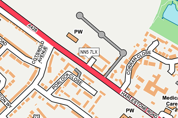 NN5 7LX map - OS OpenMap – Local (Ordnance Survey) NN5 7LX map - OS OpenMap – Local (Ordnance Survey)