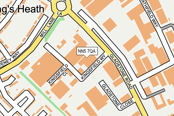 NN5 7QA map - OS OpenMap – Local (Ordnance Survey)