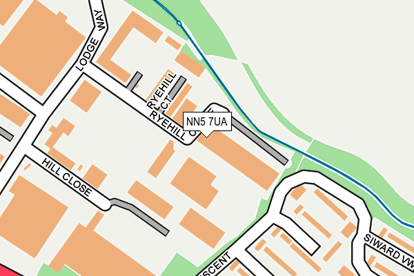 NN5 7UA map - OS OpenMap – Local (Ordnance Survey) NN5 7UA map - OS OpenMap – Local (Ordnance Survey)