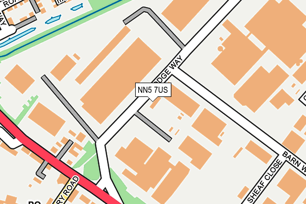 NN5 7US map - OS OpenMap – Local (Ordnance Survey) NN5 7US map - OS OpenMap – Local (Ordnance Survey)