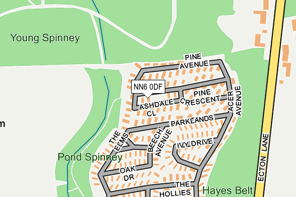 NN6 0DF map - OS OpenMap – Local (Ordnance Survey) NN6 0DF map - OS OpenMap – Local (Ordnance Survey)