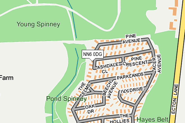 NN6 0DG map - OS OpenMap – Local (Ordnance Survey) NN6 0DG map - OS OpenMap – Local (Ordnance Survey)