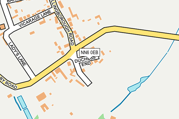 NN6 0EB map - OS OpenMap – Local (Ordnance Survey) NN6 0EB map - OS OpenMap – Local (Ordnance Survey)