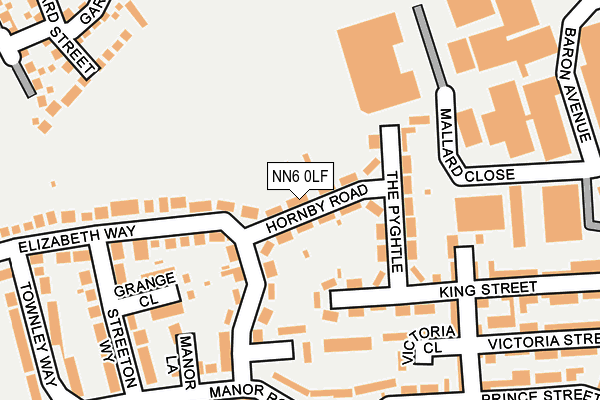 NN6 0LF map - OS OpenMap – Local (Ordnance Survey) NN6 0LF map - OS OpenMap – Local (Ordnance Survey)