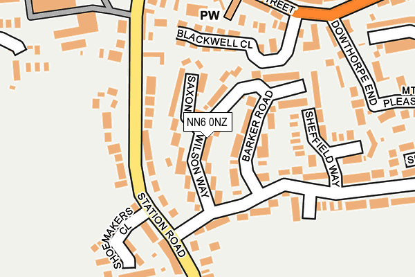 NN6 0NZ map - OS OpenMap – Local (Ordnance Survey) NN6 0NZ map - OS OpenMap – Local (Ordnance Survey)