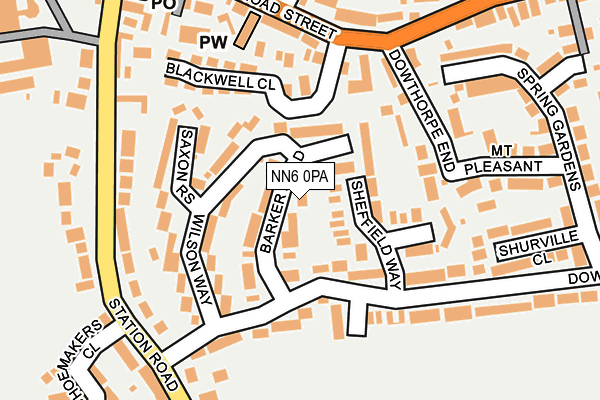 NN6 0PA map - OS OpenMap – Local (Ordnance Survey) NN6 0PA map - OS OpenMap – Local (Ordnance Survey)