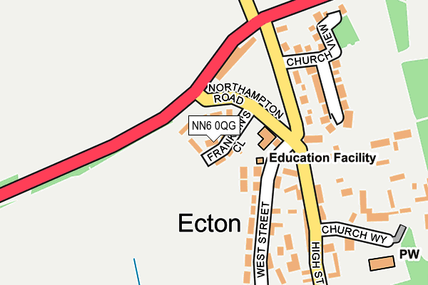 NN6 0QG map - OS OpenMap – Local (Ordnance Survey) NN6 0QG map - OS OpenMap – Local (Ordnance Survey)