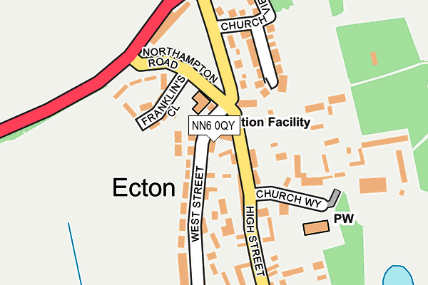 NN6 0QY map - OS OpenMap – Local (Ordnance Survey)
