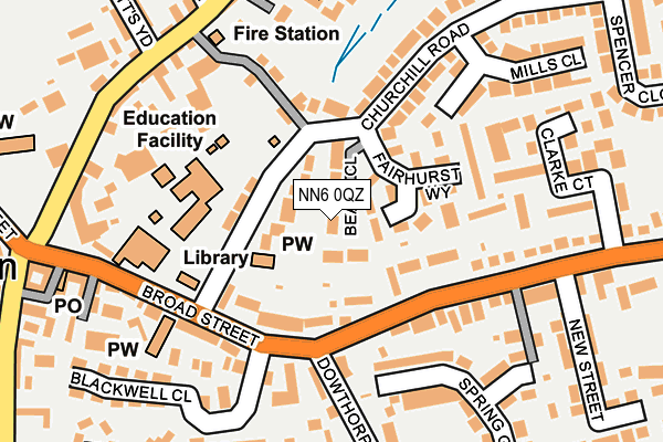 NN6 0QZ map - OS OpenMap – Local (Ordnance Survey) NN6 0QZ map - OS OpenMap – Local (Ordnance Survey)