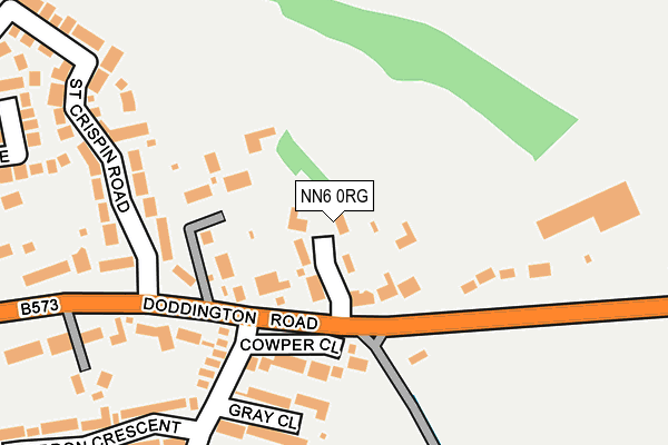 NN6 0RG map - OS OpenMap – Local (Ordnance Survey) NN6 0RG map - OS OpenMap – Local (Ordnance Survey)