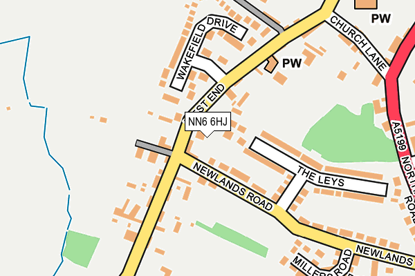 NN6 6HJ map - OS OpenMap – Local (Ordnance Survey) NN6 6HJ map - OS OpenMap – Local (Ordnance Survey)
