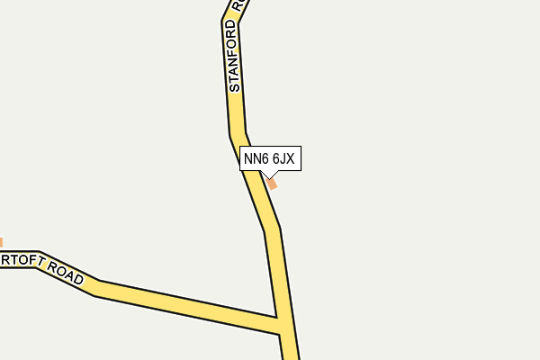 NN6 6JX map - OS OpenMap – Local (Ordnance Survey) NN6 6JX map - OS OpenMap – Local (Ordnance Survey)