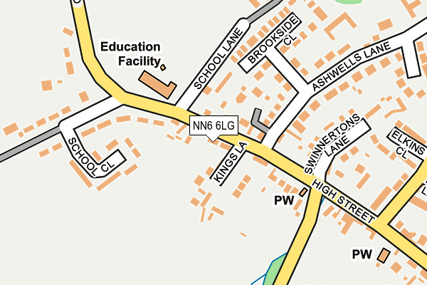 NN6 6LG map - OS OpenMap – Local (Ordnance Survey)
