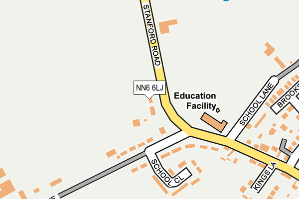 NN6 6LJ map - OS OpenMap – Local (Ordnance Survey)