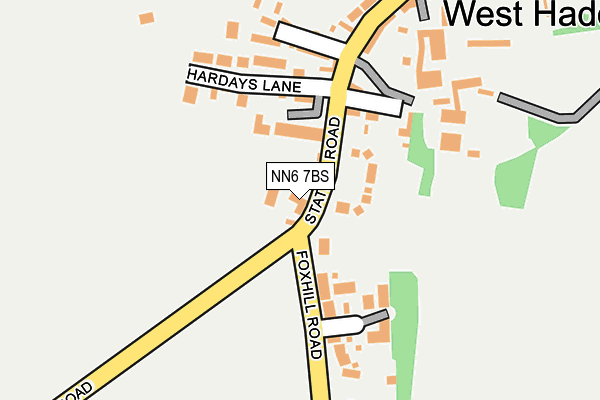 NN6 7BS map - OS OpenMap – Local (Ordnance Survey) NN6 7BS map - OS OpenMap – Local (Ordnance Survey)