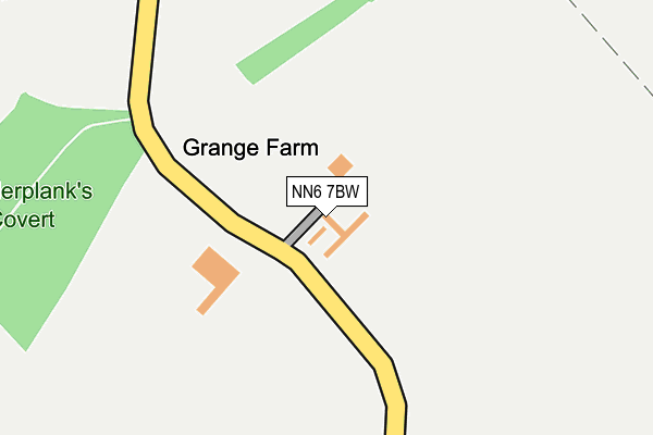 NN6 7BW map - OS OpenMap – Local (Ordnance Survey) NN6 7BW map - OS OpenMap – Local (Ordnance Survey)