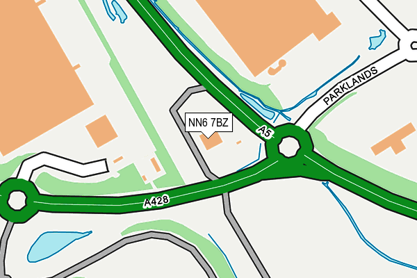 NN6 7BZ map - OS OpenMap – Local (Ordnance Survey) NN6 7BZ map - OS OpenMap – Local (Ordnance Survey)