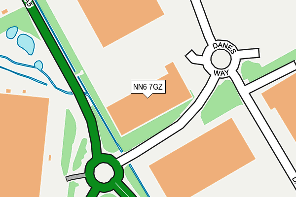 NN6 7GZ map - OS OpenMap – Local (Ordnance Survey) NN6 7GZ map - OS OpenMap – Local (Ordnance Survey)