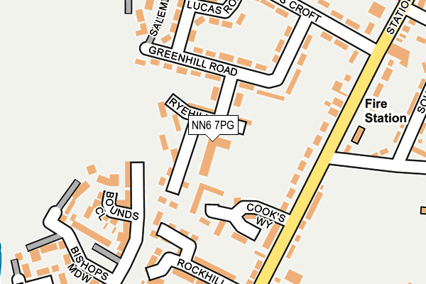 NN6 7PG map - OS OpenMap – Local (Ordnance Survey) NN6 7PG map - OS OpenMap – Local (Ordnance Survey)