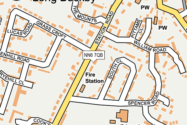 NN6 7QB map - OS OpenMap – Local (Ordnance Survey) NN6 7QB map - OS OpenMap – Local (Ordnance Survey)