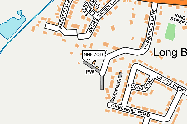 NN6 7QD map - OS OpenMap – Local (Ordnance Survey) NN6 7QD map - OS OpenMap – Local (Ordnance Survey)