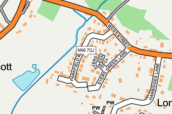 NN6 7QJ map - OS OpenMap – Local (Ordnance Survey) NN6 7QJ map - OS OpenMap – Local (Ordnance Survey)