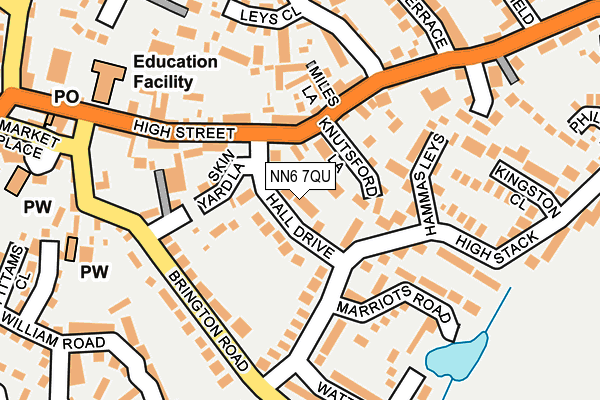 NN6 7QU map - OS OpenMap – Local (Ordnance Survey) NN6 7QU map - OS OpenMap – Local (Ordnance Survey)