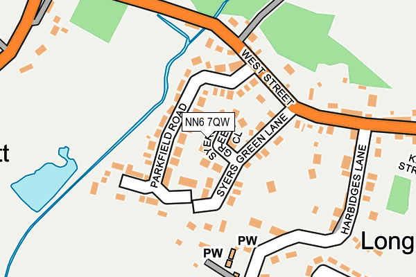 NN6 7QW map - OS OpenMap – Local (Ordnance Survey) NN6 7QW map - OS OpenMap – Local (Ordnance Survey)