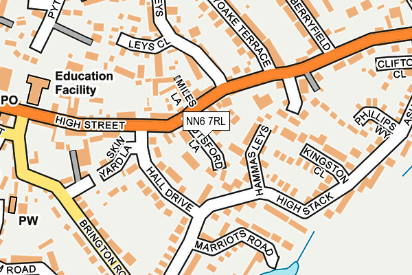 NN6 7RL map - OS OpenMap – Local (Ordnance Survey) NN6 7RL map - OS OpenMap – Local (Ordnance Survey)