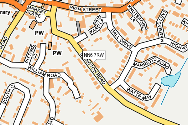 NN6 7RW map - OS OpenMap – Local (Ordnance Survey) NN6 7RW map - OS OpenMap – Local (Ordnance Survey)