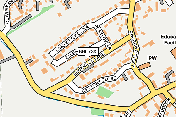 NN6 7SX map - OS OpenMap – Local (Ordnance Survey) NN6 7SX map - OS OpenMap – Local (Ordnance Survey)