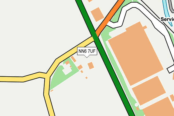 NN6 7UF map - OS OpenMap – Local (Ordnance Survey) NN6 7UF map - OS OpenMap – Local (Ordnance Survey)