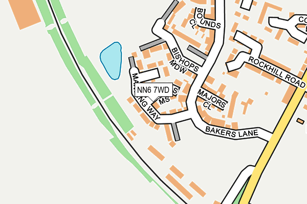 NN6 7WD map - OS OpenMap – Local (Ordnance Survey) NN6 7WD map - OS OpenMap – Local (Ordnance Survey)