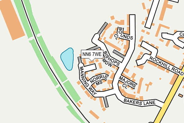 NN6 7WE map - OS OpenMap – Local (Ordnance Survey) NN6 7WE map - OS OpenMap – Local (Ordnance Survey)