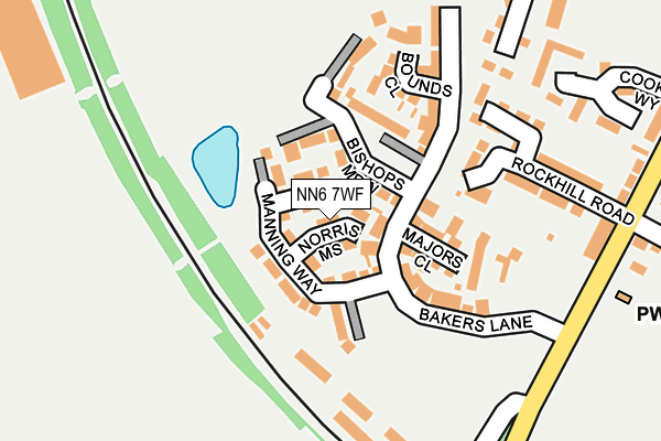 NN6 7WF map - OS OpenMap – Local (Ordnance Survey) NN6 7WF map - OS OpenMap – Local (Ordnance Survey)
