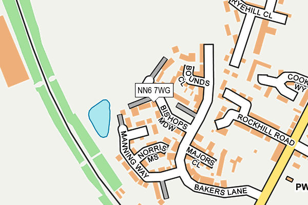 NN6 7WG map - OS OpenMap – Local (Ordnance Survey) NN6 7WG map - OS OpenMap – Local (Ordnance Survey)