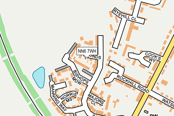 NN6 7WH map - OS OpenMap – Local (Ordnance Survey) NN6 7WH map - OS OpenMap – Local (Ordnance Survey)