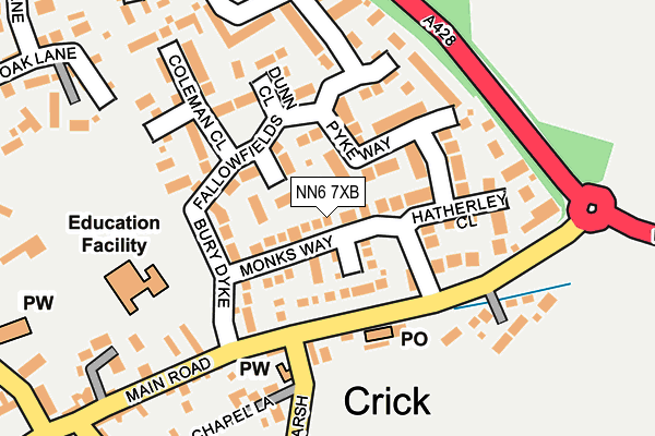 NN6 7XB map - OS OpenMap – Local (Ordnance Survey) NN6 7XB map - OS OpenMap – Local (Ordnance Survey)