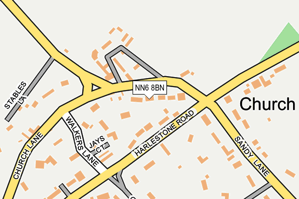 NN6 8BN map - OS OpenMap – Local (Ordnance Survey) NN6 8BN map - OS OpenMap – Local (Ordnance Survey)
